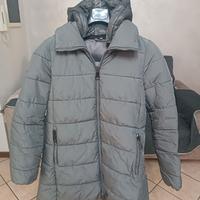 Piumino grigio lungo