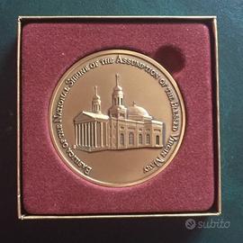 Medaglia visita Papa Giovanni Paolo II a Baltimora