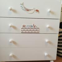 Lettino, fasciatoio e