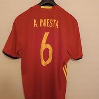 Maglia Home Spagna  Euro 2016 Andrés Iniesta XL