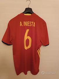 Maglia Home Spagna  Euro 2016 Andrés Iniesta XL