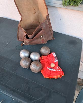 set bocce metallo