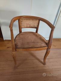 Poltroncina a pozzetto fine '800