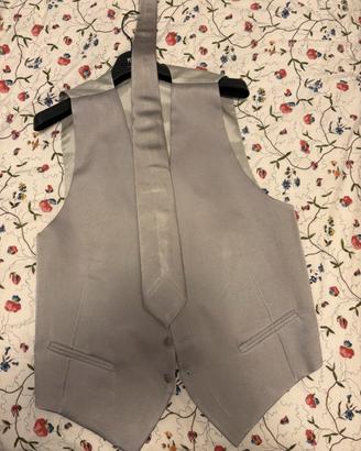 Completo gilèt panciotto e cravatta da matrimonio