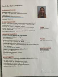 Barista, Cameriera