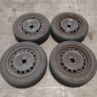 set 4 cerchi cerchioni 165/65R14 14" fiat  panda