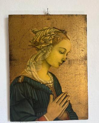 QUADRETTO DEVOZIONALE CON MADONNA IN PREGHIERA
