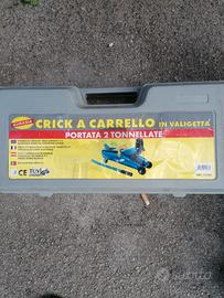 Crick a carrello 2 tonnellate con valiggetta