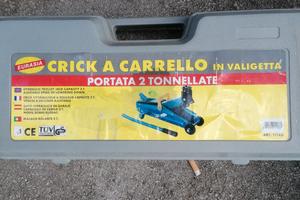 Crick a carrello 2 tonnellate con valiggetta