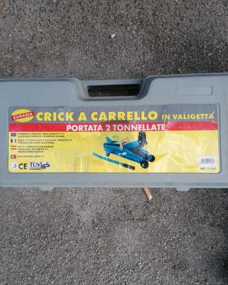 Crick a carrello 2 tonnellate con valiggetta