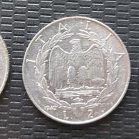 Lotto 3 di monete di 2 lire regno d'Italia