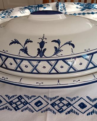 ZUPPIERA OVALE CERAMICA DIPINTA A MANO