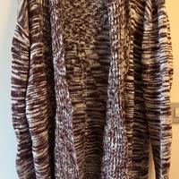 Cardigan lungo aperto donna cotone S/M nuovo