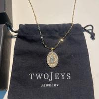 Collana dorata TwoJeys con ciondolo Madonna