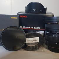 Sigma 10-20mm f 3.5 ex dc hsm per Nikon e ND ZOMEI