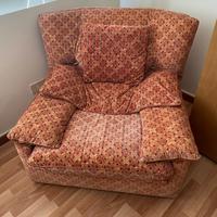 Poltrona vintage originaleFlexform tessuto Mantero