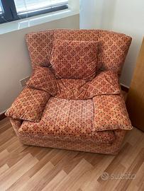 Poltrona vintage originaleFlexform tessuto Mantero