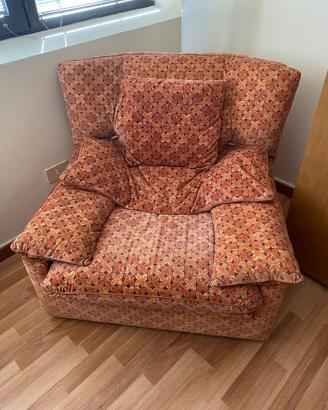 Poltrona vintage originaleFlexform tessuto Mantero