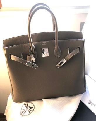 Borsa Hermès Birkin 35 Togo Etoupe