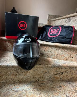 Casco Moto Integrale BHR Nero Lucido Tg M