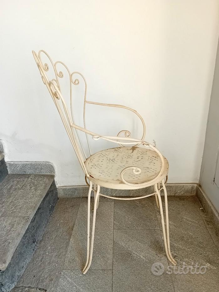 Sedie in ferro battuto da giardino Prezzi e offerte usato