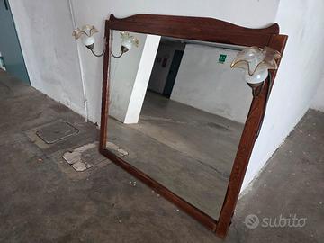 Specchio in legno massello