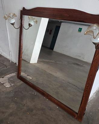 Specchio in legno massello