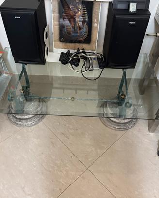 Tavolino basso vetro temperato 120x70