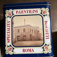 Scatola latta Gentilini vintage