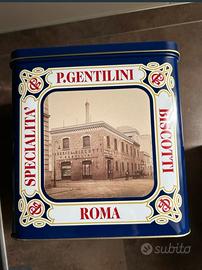 Scatola latta Gentilini vintage