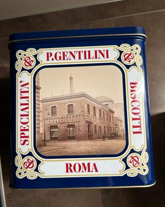 Scatola latta Gentilini vintage