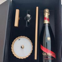 set champagne g.h.momm e lampada 