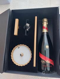 set champagne g.h.momm e lampada 