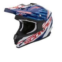 Casco cross Scorpion VX 15 EVO Air Blu/Bianco