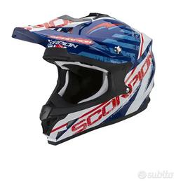 Casco cross Scorpion VX 15 EVO Air Blu/Bianco