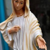 statua Madonna di madjgorie in resina 40 cm 