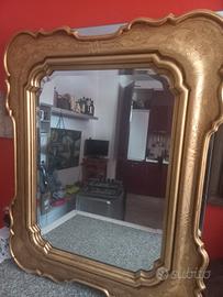 Specchio incorniciato legno