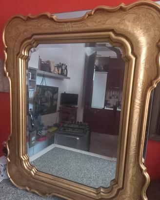 Specchio incorniciato legno