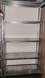 Scaffali metallo 5 e 6  ripiani con bulloni 
