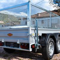 Carrello rimorchio auto doppio asse