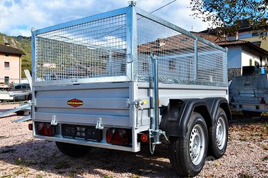 Carrello rimorchio auto doppio asse