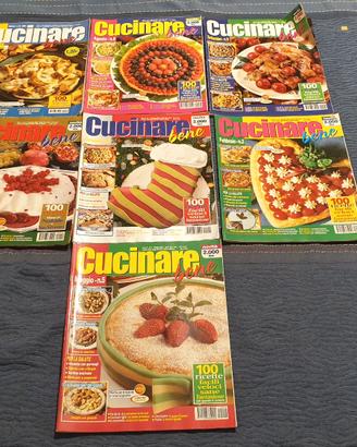 LOTTO 7 RIVISTE collana "CUCINARE BENE" (A)
