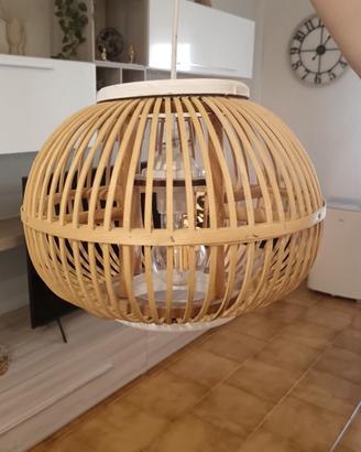 Lampadari in bambù 