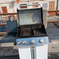 Barbecue gas 4 fuochi+ 1 fuoco fiamma 