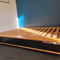 Letto Matrimoniale con cassetti IKEA MANDAL