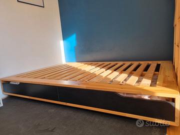 Letto Matrimoniale con cassetti IKEA MANDAL