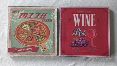 Quadretti in tela stile vintage NUOVI