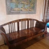 cassapanca Bidermaier periodo 800 e piattaia 