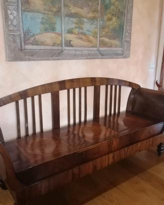 cassapanca Bidermaier periodo 800 e piattaia 