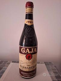 Bottiglia di vino Barbaresco, anno 1964 – Gaja